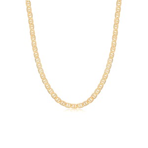 Lant argint placat cu aur galben 3 mm x 55 cm model Anchor DiAmanti TDS080-Gold-55cm-SL (Argint 925‰ 6,8 g.)